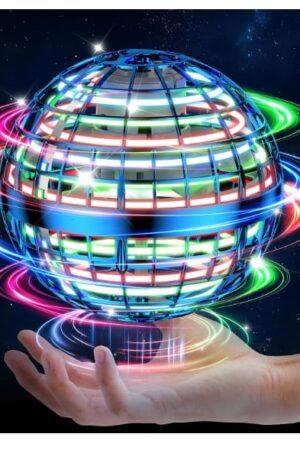 colorful LED spinning light ball,